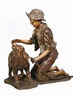 Boy-Dog-Fountain
