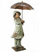 Girl-Umbrella-Fountain
