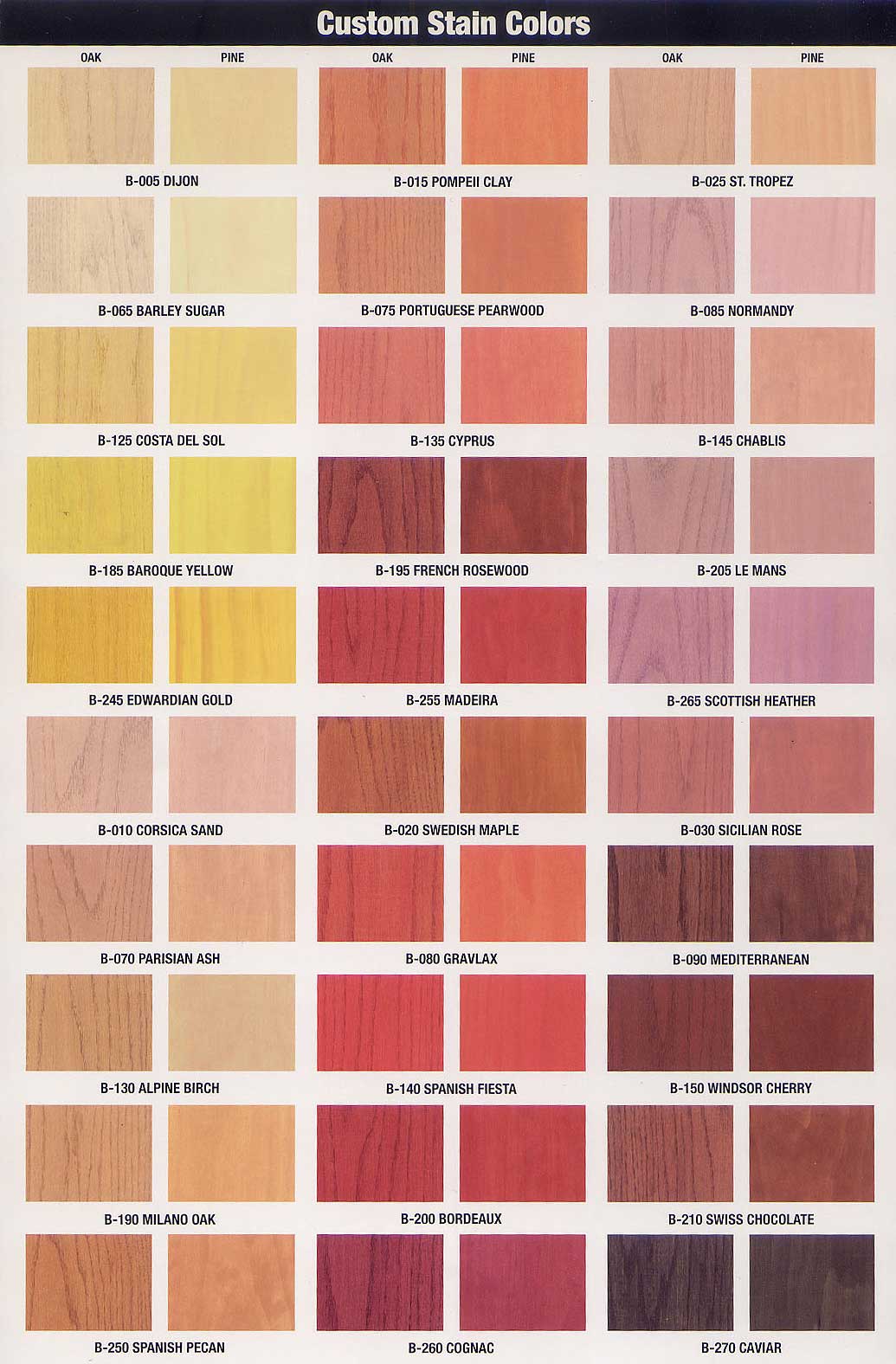 red wood stain colors