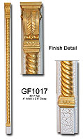 Gold Foil Wall Column