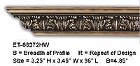 ET-88272HW Crown Molding