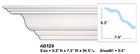 AB129 Crown Molding