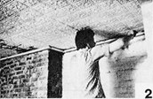2. To begin, nail furring strips to the ceiling around the perimeter of the room. Distance from the wall depends on size of cornice.