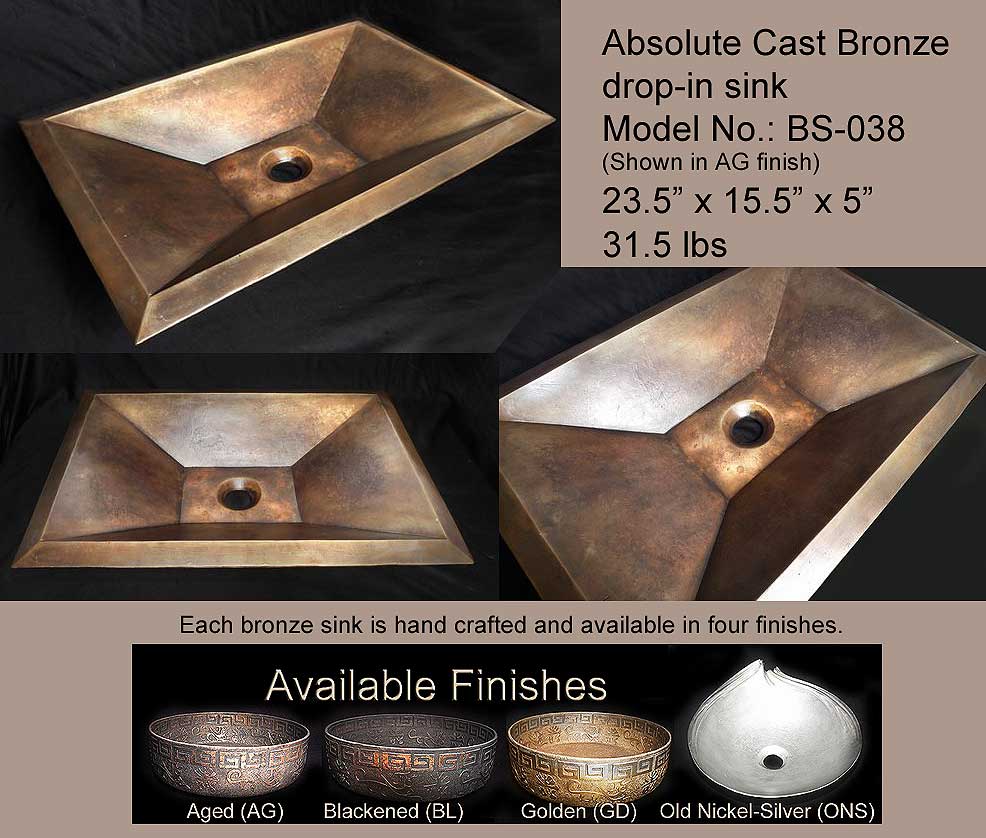 Bronze Sinks BS038