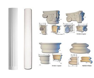 12 Inch Diameter Half Columns