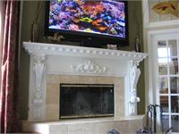 Travertine Fireplace