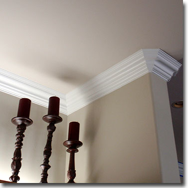 Kitchen After Crown Molding