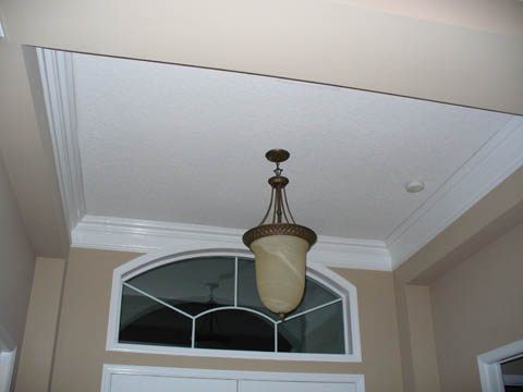 crown molding in foyer