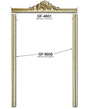 gold foil door casing