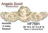 Angelic Scroll Overdoor Decor